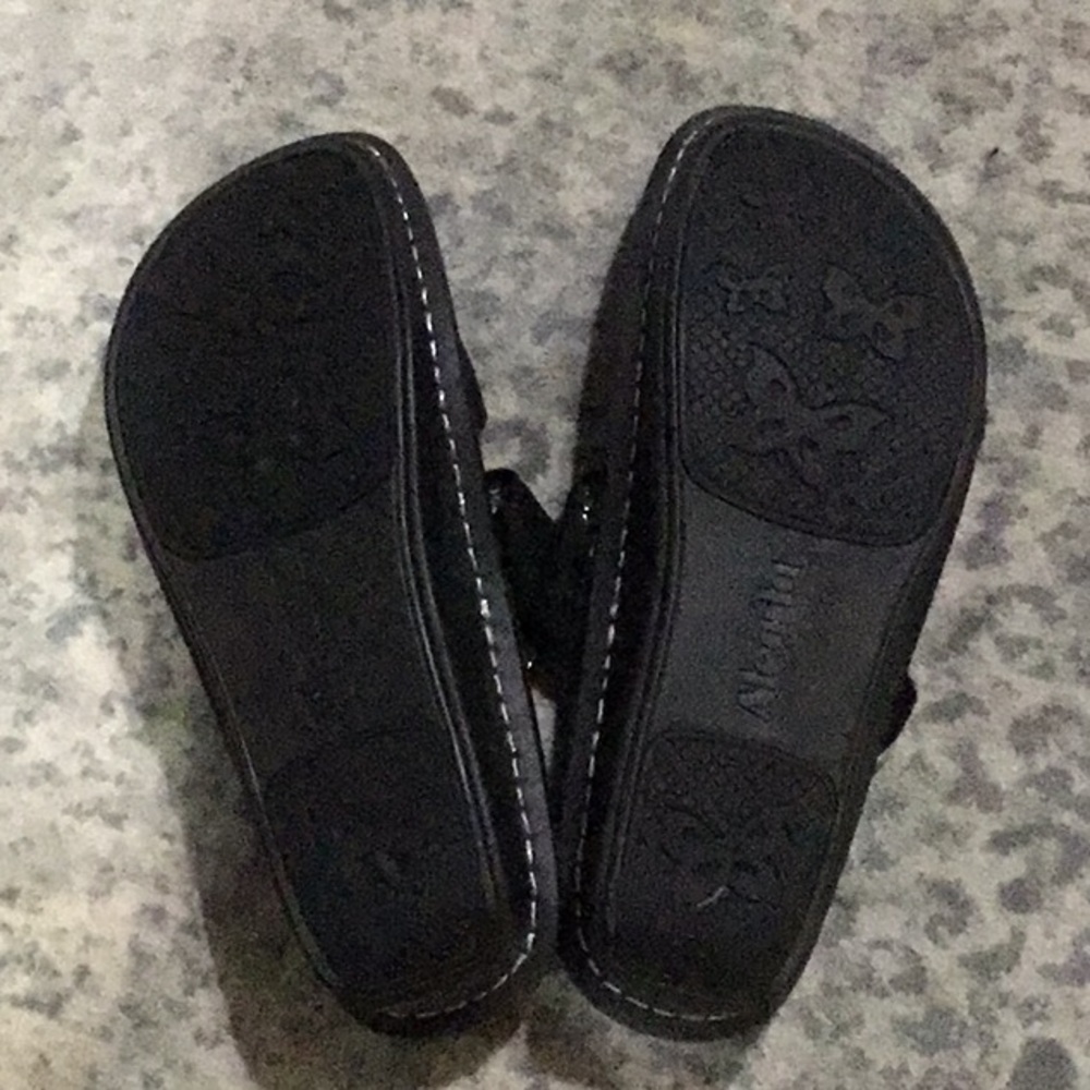 Alegria women’s Black Slide Sandals - Picture 2 of 2